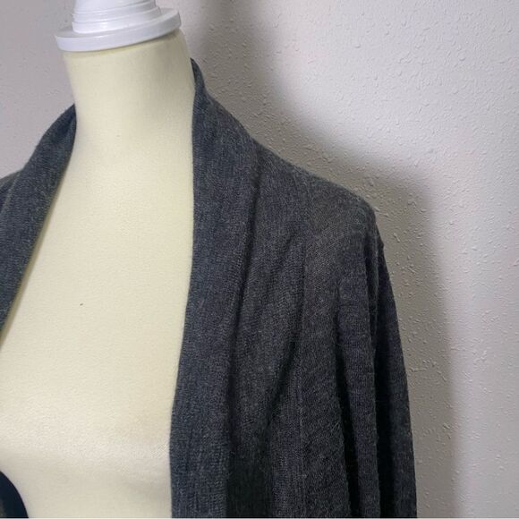 Eddie Bauer Wool Blend Lightweight Open Front Draped Cardigan Women's Size XL - Picture 5 of 12
